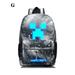 Children s Minecraf Luminous Backpack 15.6 Laptop Backpack with Waterproof Bookbag for School