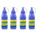 CISinks Black Universal Toner Refill Alternative for Brother TN420 TN450 TN540 TN660 TN720 Toner Powder - Pack of 4