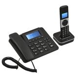 Gecheer D2002 TAM Expandable Corded/ System with Answering Machine Caller Call Waiting and HandsetBase Speakerphones Support 8 Languages for Office Home Conference