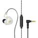 DISHAN Wired Earphone with Stereo Surround and Microphone - High Sensitivity Livestreaming Waterproof Phone Call Passive Noise Reduction 3.5mm In-ear Music Sport Gaming Headset