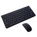 Wireless Keyboard Mouse Combo Compact Wireless Keyboard and Mouse Set Less Noise Keys 2.4G Ultra-Thin Sleek Design for Windows Computer PC Notebook Laptop Black