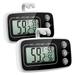 ORIA Refrigerator Thermometer with Large LCD Display 2 Pack Digital Freezer Thermometer Black