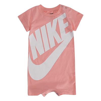 Body NIKE SPORTSWEAR "für Kinder", Kinder, Gr. 74 (9), N-Gr, rot (bleached coral), Jersey, Obermaterial: 100% Baumwolle, bedruckt, sportlich, Rundhals, Kurzarm abgesteppt, Bodies, für Kinder Image
