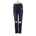 FRAME Denim Jeans - Mid/Reg Rise: Blue Bottoms - Women's Size 27