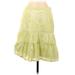 Ann Taylor Casual A-Line Skirt Knee Length: Green Bottoms - Women's Size 6