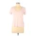 J.Crew Short Sleeve T-Shirt: Pink Tops - Women's Size Medium