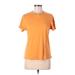 Set Active Active T-Shirt: Yellow Solid Activewear - Women's Size Medium