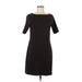 Kate Hill Casual Dress - Sheath: Brown Solid Dresses - Women's Size Small Petite