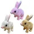Y4UD 15 cm lapin en peluche pour poupée électrique Animal jouet en peluche pour poupée mignon humeur