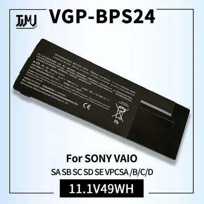 VGP-BPS24 BPL24 BPSC24 Ordinateur Portable Batterie 4400MAH Remplacement pour SONY Vaio SA SB SC SD