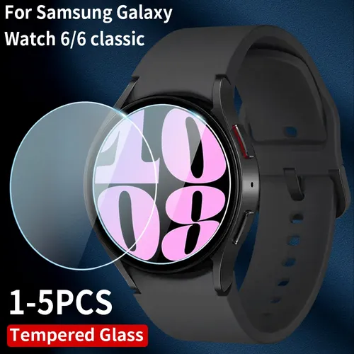 Film protecteur d'écran HD clair anti-rayures, verre Guatemala pour Samsung Galaxy Watch 6, 44mm, 40mm, 43mm, 47mm, 1-5 pièces