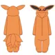 Costume de Cosplay Uzumaki Kurama Kyuubi Fox pour Adulte Pyjama Anime Unisexe Combinaison Glutnel