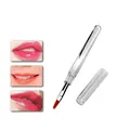 Heißer-verkauf tragbare lip pinsel lippenstift pinsel transparent stab einzigen abdeckung mini