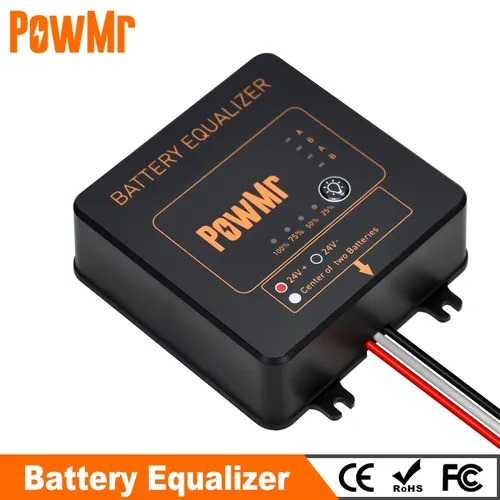 PowMr Neue Batterie Equalizer Für Zwei Stücke 12V Gel Flut AGM Blei Säure Batterien Batterie
