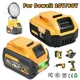 Powtree-Batterie de rechange DCB200 pour Dewalt d'avant Volt lampe de travail LED compatible avec