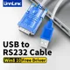 Unnlink usb zu rs232 kabel db9 com port serielle pda 9 pin db9 konverter adapter für computer plc