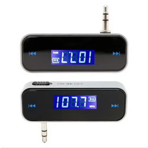 Auto 3 5mm MP3 Musik Audio FM Transmitter LCD Mini Wireless Mit MICRO USB In Auto Freihändig Für