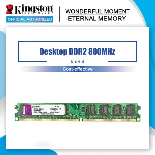 Verwendet Original Kingston RAM DDR2 4 GB 2GB PC2-6400S DDR2 800MHZ 2GB PC2-5300S 667MHZ Desktop 4
