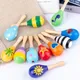 1 Pc Montessori Wooden Toys Baby Sand Hammer Early Education Music Development Instrument Puzzle