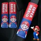 Super Mario Bros Car Seat Belt Covers Anime Car Interior Accessories Cartoon Car Shoulder Pad Seat