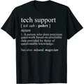 Tech Support Definition Shirt Funny Cute Computer Nerd Gift T-Shirt Cotton Mens Tops Shirt Printed