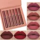 Handaiyan Lipstick Kit Sexy Long Lasting Liquid Lipstick Glaze Set Nonstick Cup Waterproof beauty