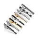 8 PCS Tie Clips Set With Gift Box Wedding Guests Gifts Luxury Men's Jewelry Business Metal Man Shirt