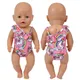 Doll Clothes Swimsuit for 43Cm Baby Items&18Inch American Doll Girl Baby Born Accessories for