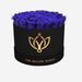 Supreme Black Box | Flower Logo | Royal Blue Roses