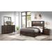 Kenzo Modern Style 4PC/5PC Storage Bedroom Set Made with Wood, LED Headboard, Bluetooth Speakers & USB Ports