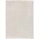 Tapis de style scandinave gaufré blanc, 160X230 cm
