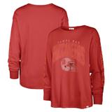 Women's '47 Red Tampa Bay Buccaneers Tom Cat Lightweight Long Sleeve T-Shirt