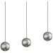 Hemisphere 10.75" 3-Light Natural Anodized Linear Pendant