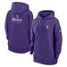 Women's Nike Purple Minnesota Vikings 2023 Sideline Club Fleece Pullover Hoodie