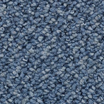 Teppichboden VORWERK "Passion 1093 (Traffic), Schlinge - Uni Farben, Made in Germany", blau, B:500cm H:6,3mm L:250cm, Polyamid, Teppiche, Wohnzimmer, Schlafzimmer, Kinderzimmer, Breite 400/500 cm