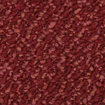 Teppichboden VORWERK "Passion 1093 (Traffic), Schlinge - Uni Farben", rot, B:500cm H:6,3mm L:900cm, Polyamid, Teppiche, 