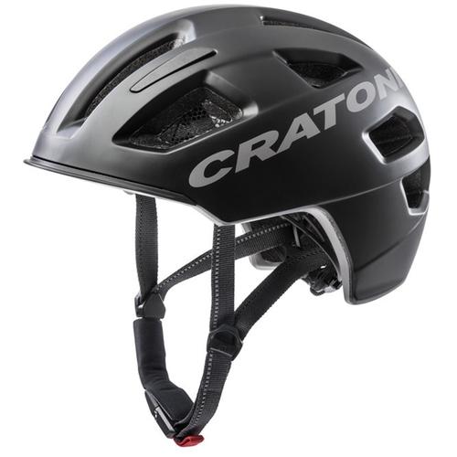 "Fahrradhelm CRATONI ""City-Fahrradhelm C-Pure"" Helme Gr. 54/58 Kopfumfang: 54 cm - 58 cm, schwarz (schwarz matt) Fahrradhelme für Erwachsene"
