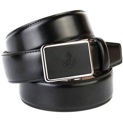 Ledergürtel ANTHONI CROWN, Damen, Gr. 90, schwarz, Leder, unifarben, Gürtel, mit Anker-Logo Image