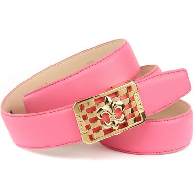 Ledergürtel ANTHONI CROWN, Damen, Gr. 80, rosa, Leder, unifarben, modisch,klassisch, Gürtel, in rosa mit Lilienschließe Image