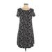 a-line Hawaii Made Casual Dress - Shift: Black Marled Dresses - Women's Size Medium