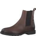 MARCO TOZZI by Guido Maria Kretschmer Herren Chelsea Boots aus Leder mit Reißverschluss, Braun (Cognac), 44