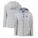 Women's Cutter & Buck Gray Kansas City Royals Evoke Hybrid Eco Softshell Recycled Full-Zip Hoodie Jacket