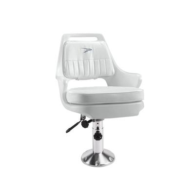 Wise Pilot Helm Chair Combo W/ WP21-374 Ped White Medium 8WD015-6-710