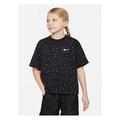 Nike Older Girls Swooshfetti Boxy T-Shirt - Black