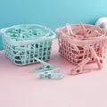 Clips coupe-vent en plastique avec panier pour chaussettes pinces à pinces cintres crochets de