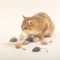 Funny Plush Cat Toy Soft Solid Interactive Mice Mouse Toys For Funny Kitten Pet Cats Playing Scratch