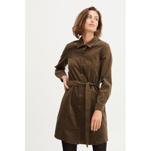 „Blusenkleid FRANSA „“Fransa FRTEAN DR 1″“ Gr. 40, EURO-Größen, braun (rain drum) Damen Kleider Blusenkleider“