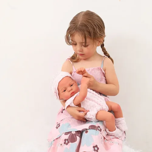16 Zoll Ganzkörper Silikon bebe wieder geborene Puppe weiche Puppen lebensechte Baby Vinyl bebe