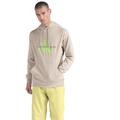 Calvin Klein Jeans Herren Hoodie Seasonal Monologo Regular mit Kapuze, Grau (Plaza Taupe/Acid Light), S