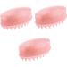 3pcs Silicone Bath Brush Pet Massager Clean Body Wash Shower Brush for Body Bath Scrubber Brush Shower Back Scrubber Shower Back Exfoliator Shampoo Brush Massage Brush for Baby Set